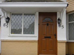 Door Canopy Front View