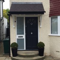 Font door canopy installation