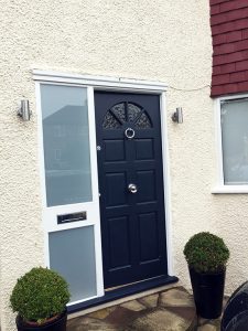 Front door without canopy