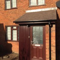 Porch roof replaced with correct pitch and new tiles