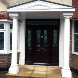 Bespoke door canopy in London