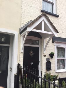 Door canopy installation Woodford Essex
