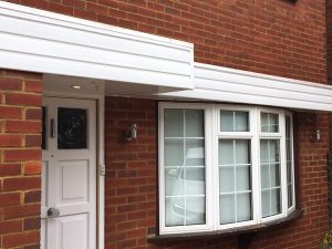 White Upvc shiplap cladding