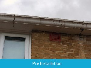 Concrete guttering removal in Camberwell South London