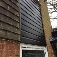 Pvc black foiled cladding