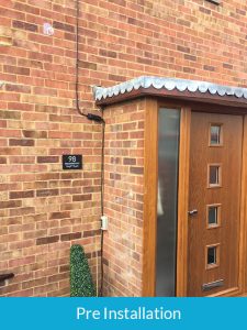 Door canopy replacement in Epping