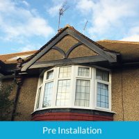 Pre installation of new soffits and fascias