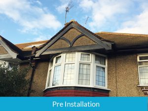 Pre installation of new soffits and fascias