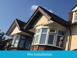 Pre installation of bargeboards and fascias