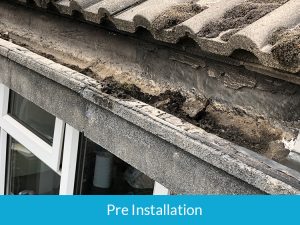 Finlock concrete guttering