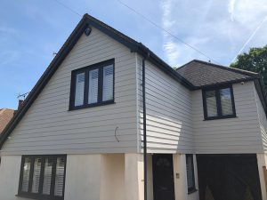 Grey concrete cladding in Epping