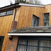 Cladding and guttering installation