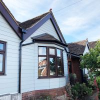 Rosewood-fascias and Hardiplank cladding