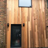 Beautiful timber cladding installation