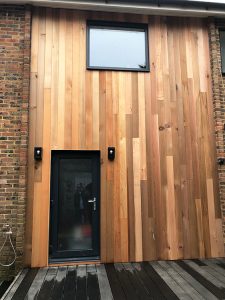 Beautiful timber cladding installation