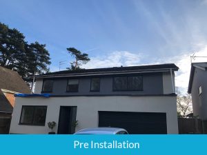 Pre installation of new soffits and fascias