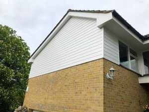 White replacement cladding in Chigwell