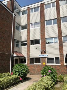Concrete cladding installation in North London