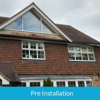 Preinstallation of new guttering in Hadley Wood