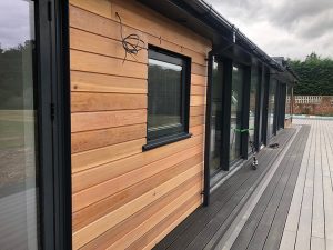 Timber cladding installation in Waltham Abbey