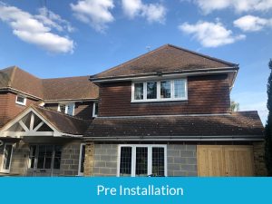 Pre installation of cladding