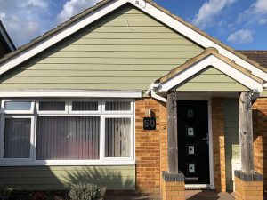 Composite cladding installation in Cheshunt