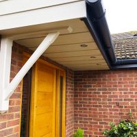 Door canopy installation in Bedfordshire