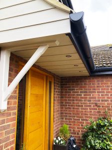 Door canopy installation in Bedfordshire