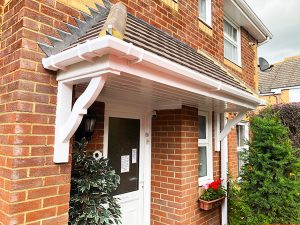 Installation of door canopy in Aylesbury