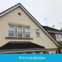 Pre installation of soffits and fascias