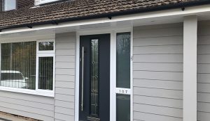 New Hardieplank cladding installation