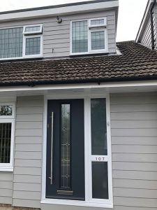 James Hardie grey cladding in Cheshunt