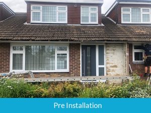 Pre installation of James Hardie cladding