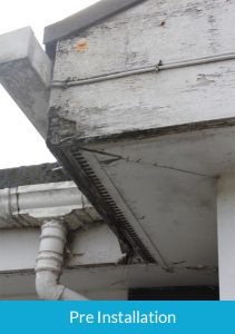 Pre installation of new soffits and fascias