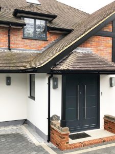 Bespoke door canopy installation