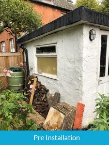 Pre-installation of cladding