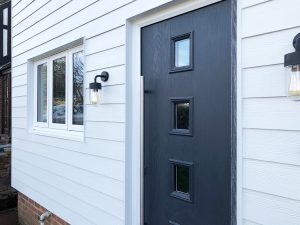 White James Hardie cladding