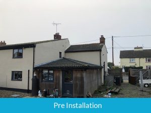 Pre-installation of cladding