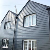 Anthracite grey Hardieplank cladding