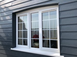 Anthracite grey James Hardie cladding