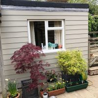 James Hardie Taupe cladding