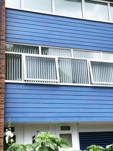 Blue Hardieplank cladding in St Albans