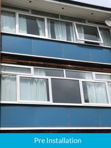 pre-installation of cladding