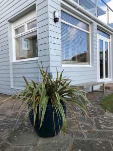 Grey weatherproof concrete cladding