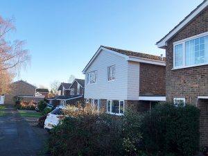 Cladding installation in St Albans