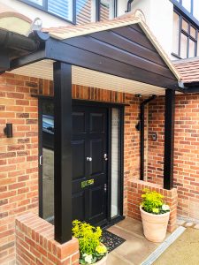 Front door canopies in Loughton