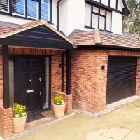 Door canopy installation in Essex