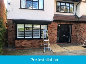 Before door canopy installation