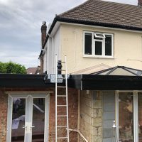 Pre-installation of James Hardie cladding