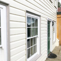 Timber hardwood cladding installation in Loughton